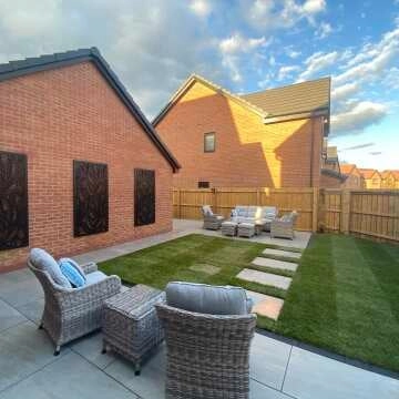 LuxeLine® Composite Jungle Garden Decorative Screen Panel