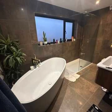 Foil Rust Metallic Brown Stone Effect 600x600 Tiles