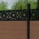 LuxeLine Composite Fence Panel Teak 6ft High - Moroccan Decorative Screen with Buried Aluminium Post