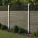 LuxeLine Composite Fence Panel Light Grey - Curve Top Lattice Decorative Screen for Own Post