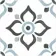 Dante Cross Blue Matt Patterned Wall and Floor Tiles