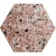 Terrazzo Pink Hexagon Nevada Porcelain Wall and Floor Tiles