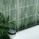Meraki Turquoise Green Gloss Kitt-Kat Mosaic Effect Wall Tiles