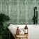 Meraki Turquoise Green Gloss Kitt-Kat Mosaic Effect Wall Tiles