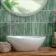 Meraki Turquoise Green Gloss Kitt-Kat Mosaic Effect Wall Tiles