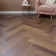 Trepanel Lux Walnut LVT Wood Effect Herringbone SPC Vinyl Flooring