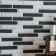 Zora Black & White Matt Brick Effect Mosaic 347x300 Tiles