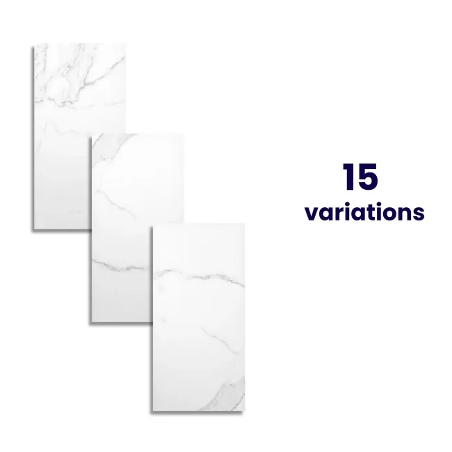 Cappella White Matt Marble Effect 600x300 Wall and Floor Tiles