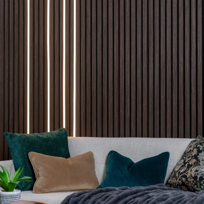 Trepanel Bright® Wall Panel Bluetooth LED Strip Lights With Black Casing - 2.4m Pack of 4