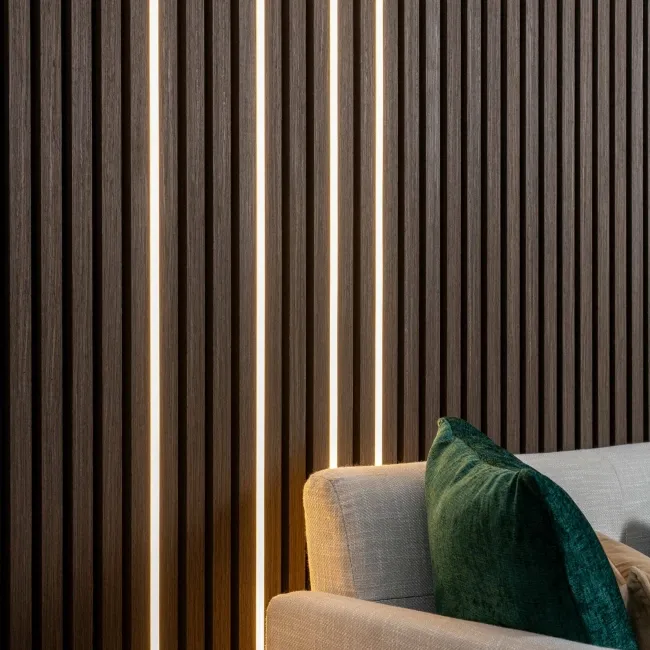 Trepanel Bright® Wall Panel LED Strip Lights With Black Casing - 2.4m Pack of 4