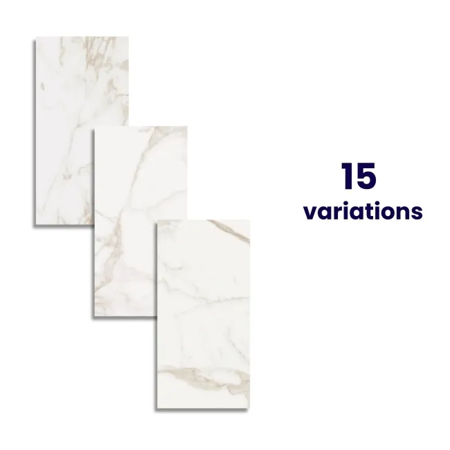 Cappella Gold Veined Gloss Marble Effect 600x300 Wall and Floor Tiles