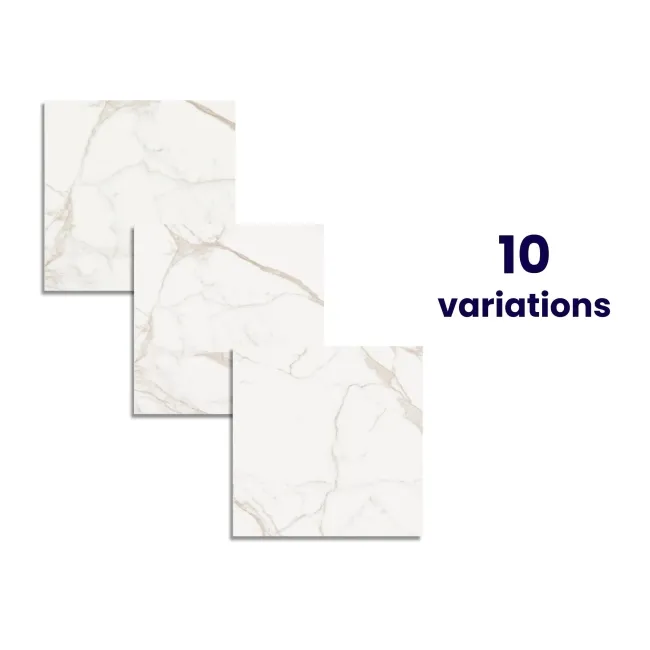 Cappella Gold Veined Gloss Marble Effect 605x605 Wall and Floor Tiles