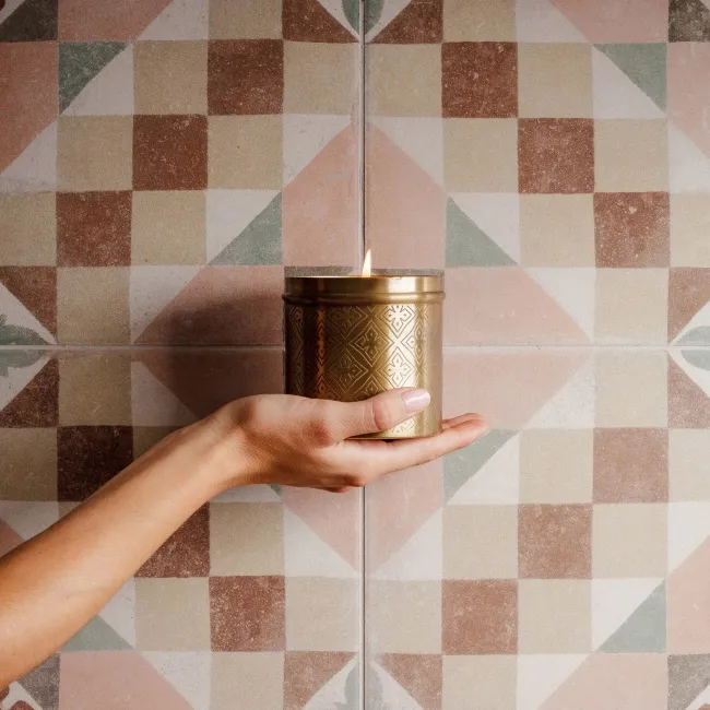 Tiempo Multicolour Matt Geometric Porcelain Wall and Floor Tiles