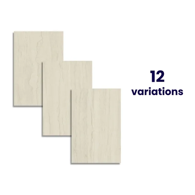 Euston Ivory Vein Cut Travertine Effect Matt Porcelain Outdoor Slab