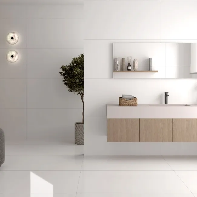 Aleutian Mountain White Gloss  Wall and Floor Tiles 1200x600