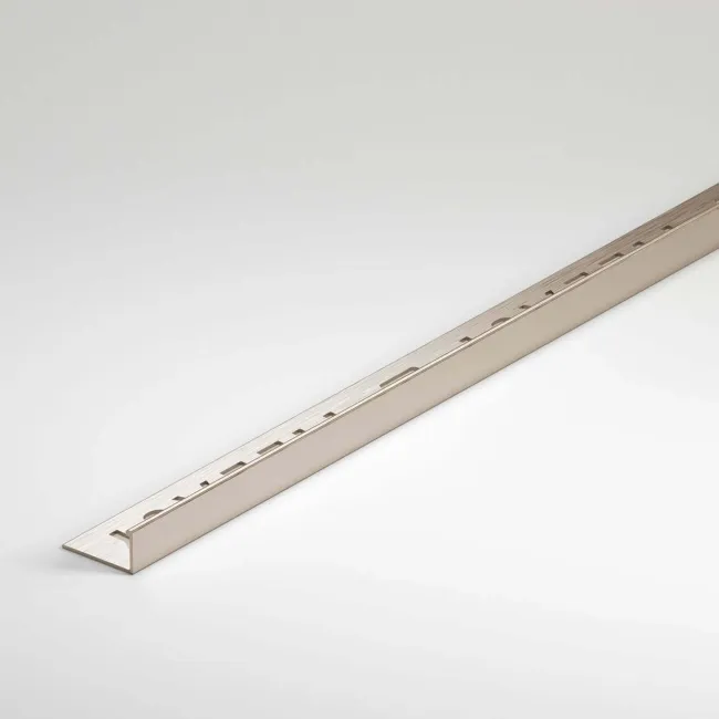 10mm Brushed Chrome Square Edge Metal Trim