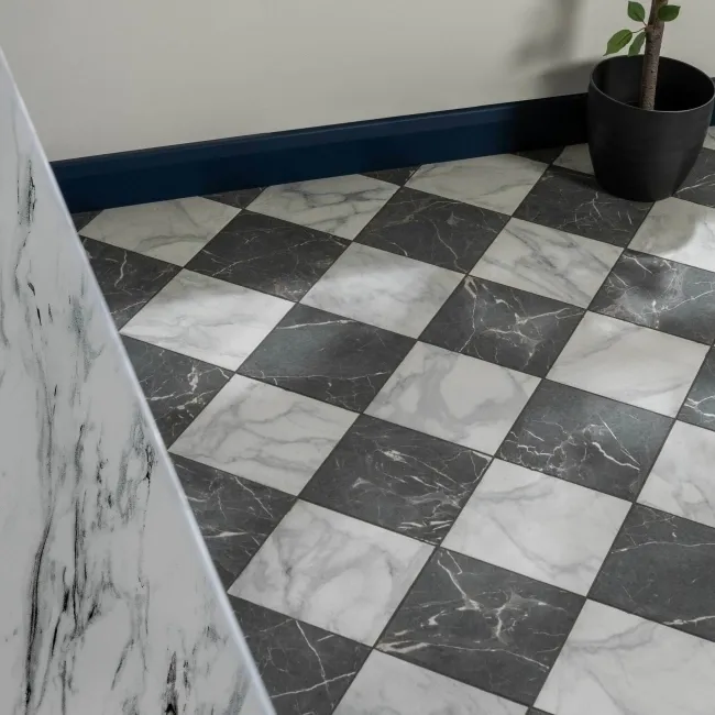 Camden White Marble Effect Wall and Floor Tiles