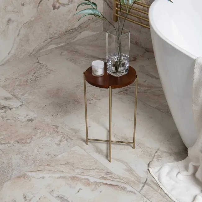 Candy White Matt Marble Effect 1200x600 Wall and Floor Tiles