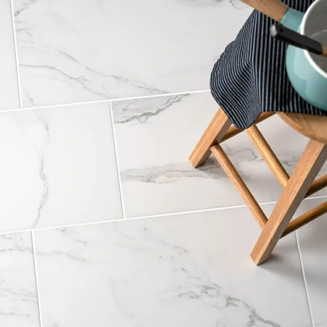 Cappella White Matt Marble Effect 600x300 Wall and Floor Tiles