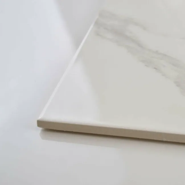 Cappella White Gloss Marble Effect 605x605 Wall and Floor Tiles