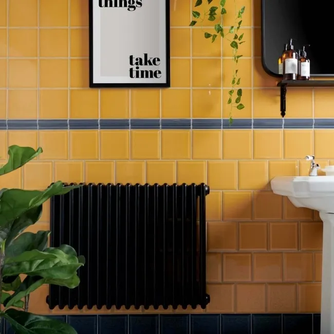 Capsule® Yellow Gloss Bevelled Victorian 150x150 Wall Tiles