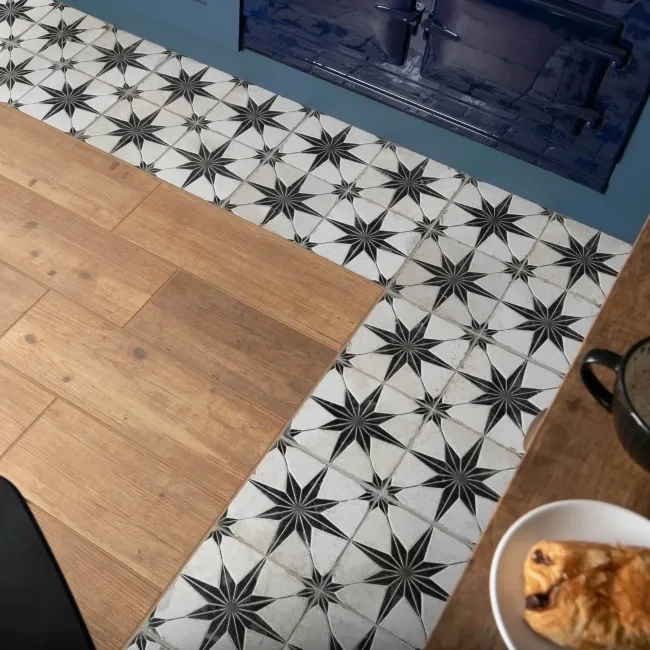 Cinders® Lux Star Noir Layer Tech Pattern Tiles