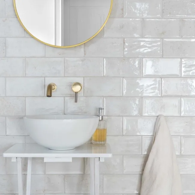 Farringdon White Gloss Metro Wall Tiles
