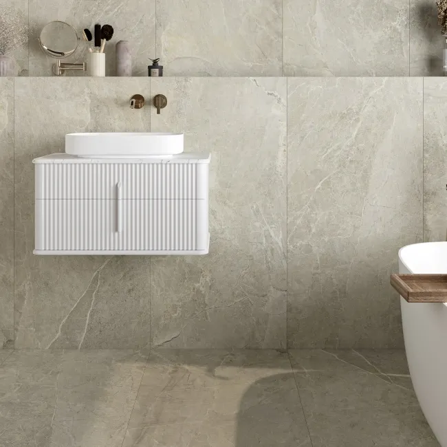 Corinthia Beige Stone Effect Porcelain Wall and Floor Tiles