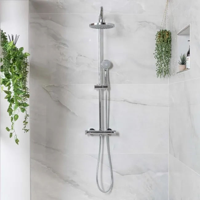 Deluxe Blanco Light Grey Polished Onyx Marble Effect Tiles