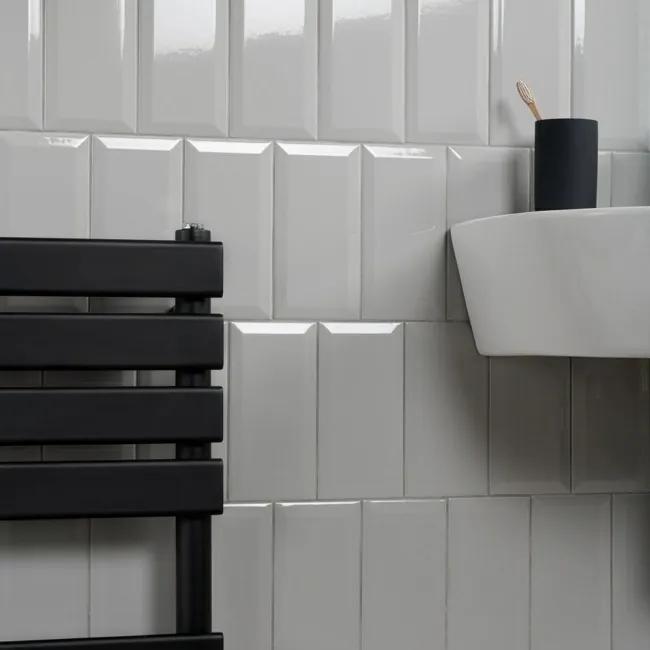Jubilee Ceramic Grey Gloss Metro Wall Tiles