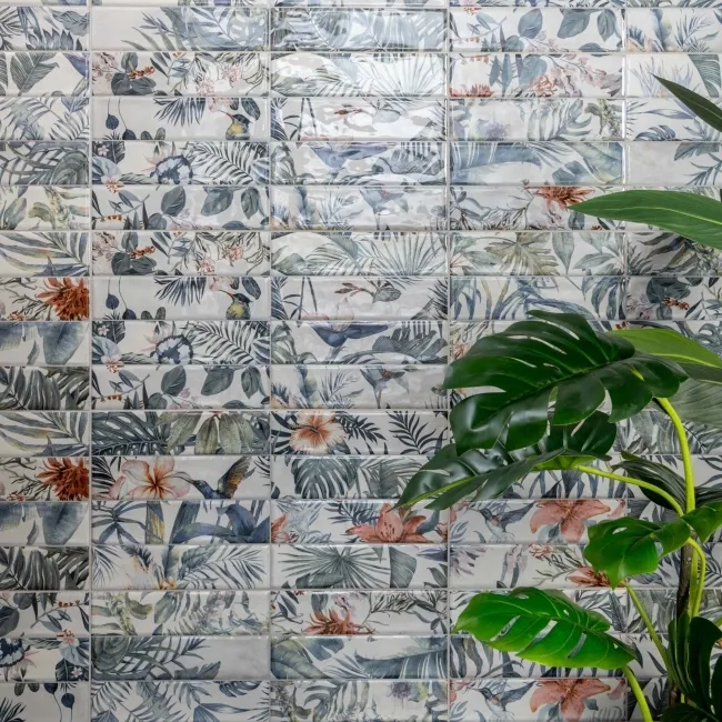 Lazio Multicolour Gloss Patterned Wall Tiles