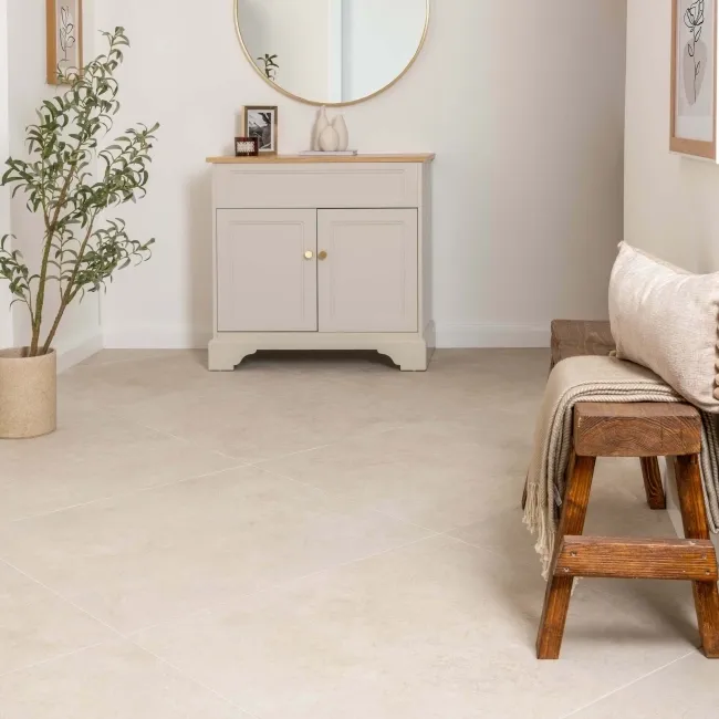 Vesta Cream Matt Travertine Effect Wall and Floor Tiles