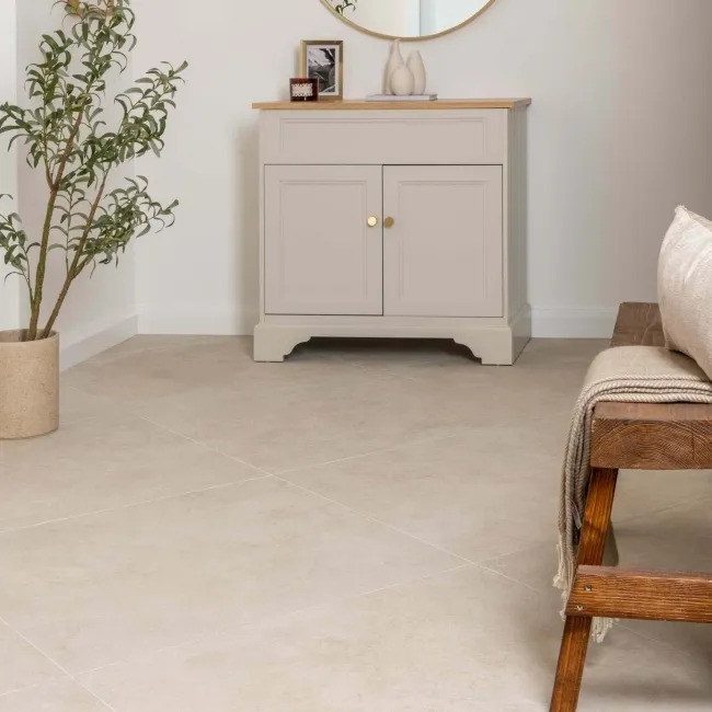 Vesta Cream Matt Travertine Effect Wall and Floor Tiles