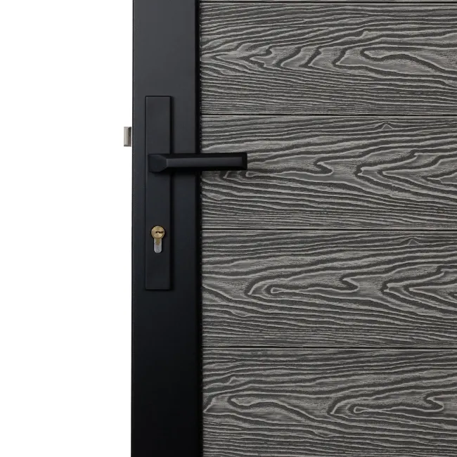 LuxeLine® Grey Garden Gate 1730x900mm - Standard Handle