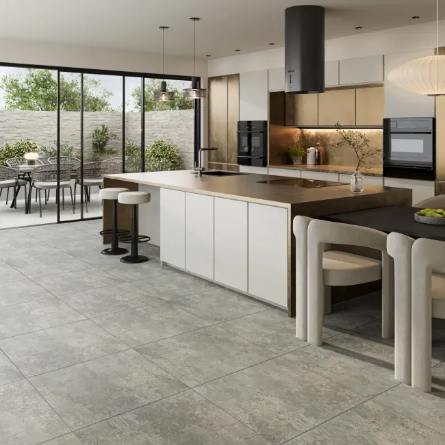 Molton Cemento Grey Concrete Effect Matt Wall and Floor Tiles