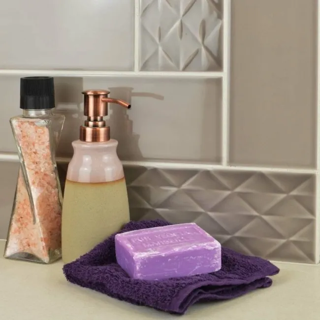 Ritz Pebble Brown Gloss Wall Brick Tiles