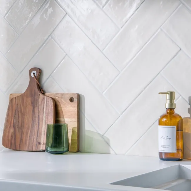 Rustic Cream Ceramic Gloss Metro Tiles