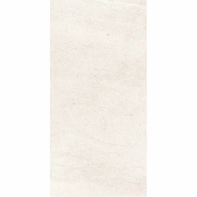 Serenity White Rectified Matt Stone Effect Tile 600x300