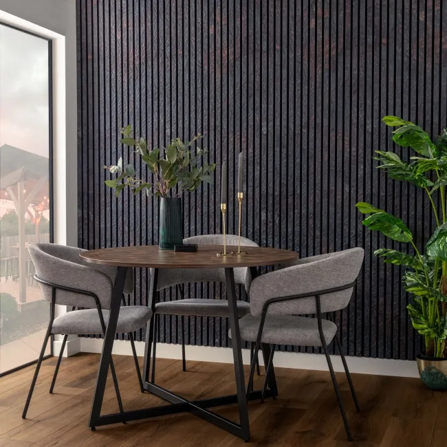 Trepanel Design® Dark Peacock Slate Effect Acoustic Wall Panels