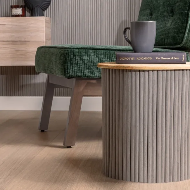 Trepanel Flex® Ash Grey Flexible Wood Panels 2400x300