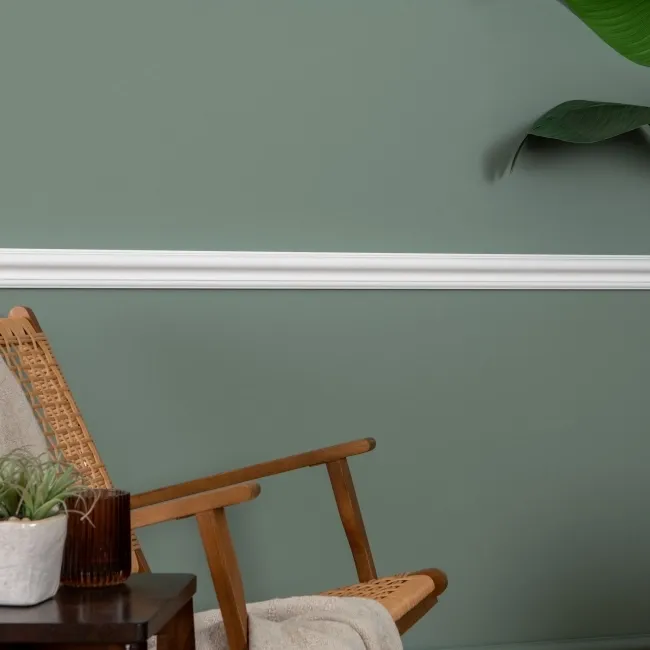 Trepanel Style® Paintable Swan Neck Moulded PS Wall Beading/Dado