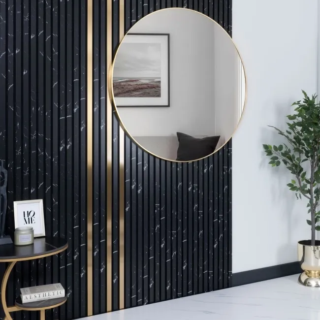 Trepanel® Stainless Steel Brass Decorative Acoustic Slat Cover