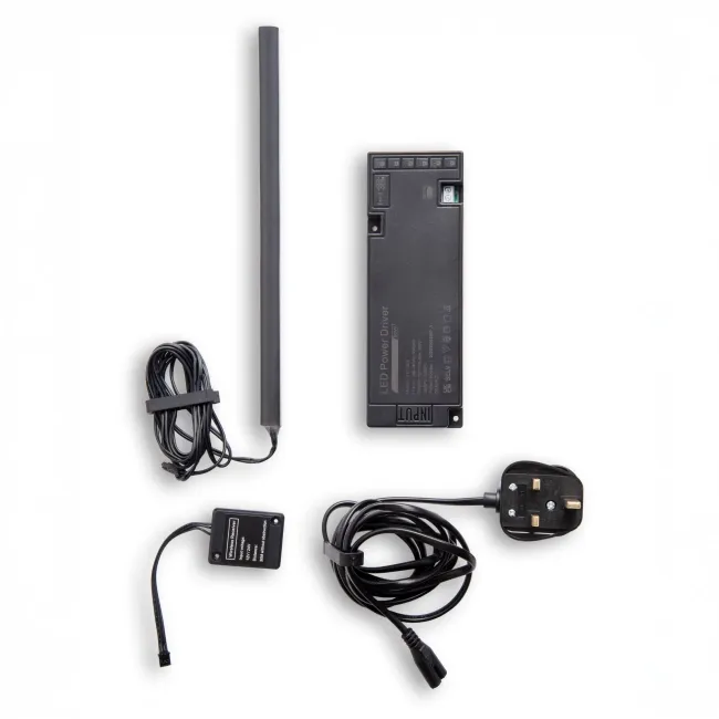 Trepanel Bright® Wall Panel LED Strip Lights With Black Casing - 2.4m Pack of 2