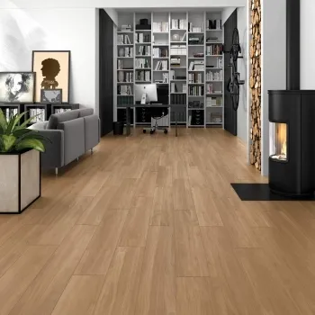 Heartwood Honey Brown Matt Rectified Wood Effect Floor Tiles 888x220