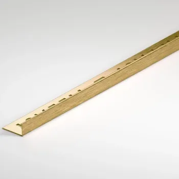 10mm Brushed Brass Square Edge Metal Trim