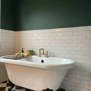 Vena Biana White Mini Bumpy Gloss Marble Effect Metro Wall Tiles