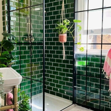 Victorian Green Gloss Mini Metro Wall Tiles