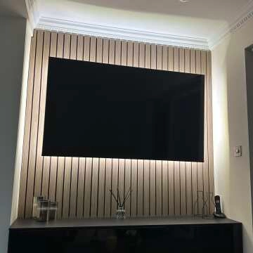 Trepanel® Smoked Oak Wide Slat Acoustic Wood Wall Panels