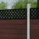 LuxeLine Composite Fence Panel Walnut - Lattice Decorative Screen for Own Post