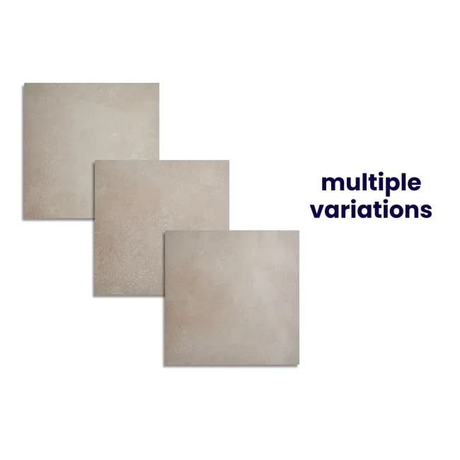 Yuri® Sand Beige 90% Recycled Stone Effect XL Floor Tiles